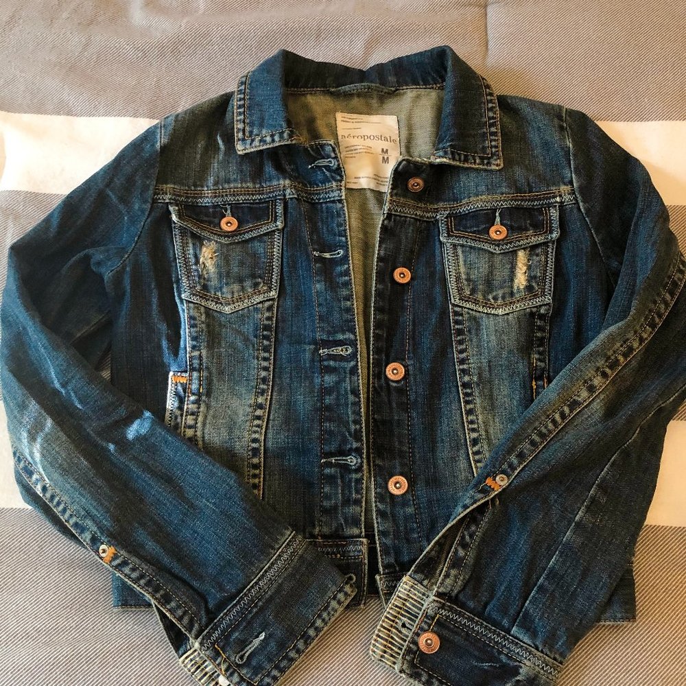 Distressed Denim Jacket | <Host Pick!>